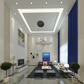 现代 复式客厅 客厅