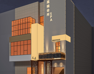现代室外门头