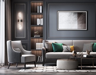 轻奢 沙发茶几组合