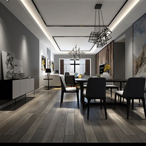 现代 餐厅 客餐厅