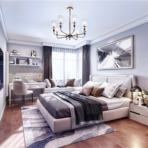 现代 卧室 卧室阳台书桌椅