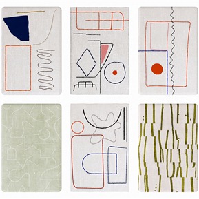 现代 方形地毯 线条抽象地毯