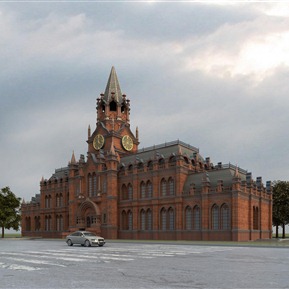 复古 办公楼 俄式古典办公楼