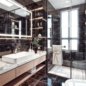 轻奢 卫生间 奢华卫生间浴室