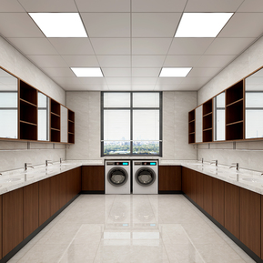 现代 洗衣房 公共洗刷间洗衣房