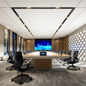 现代 会议室 会议桌椅