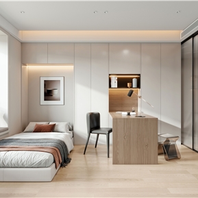 现代 卧室 书房