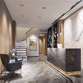 现代 前台 酒店接待区