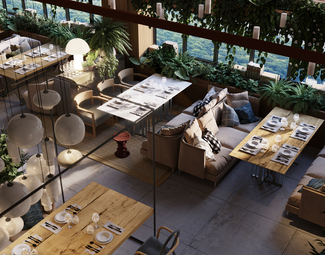 现代 西餐厅 咖啡厅