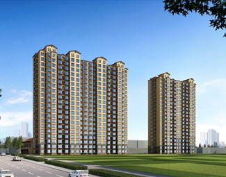 现代高档小区住宅3d模型下载-3d溜溜网