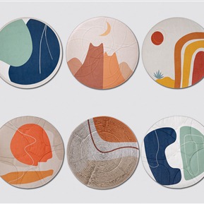 现代 圆形地毯 圆毯