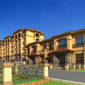 欧式 住宅区 住宅别墅会所