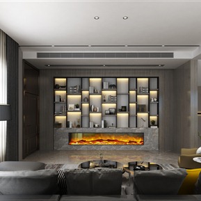 现代 客餐厅 别墅客餐厅