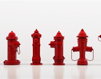 现代公共场所消防栓