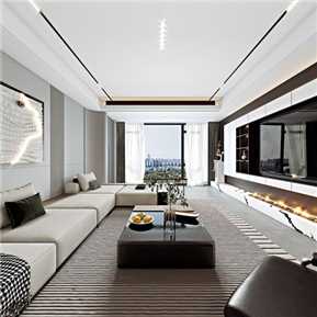 现代 客餐厅 客厅餐厅