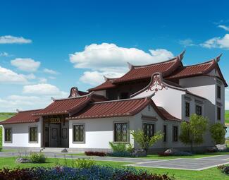 中式 四合院 古建闽南四合院