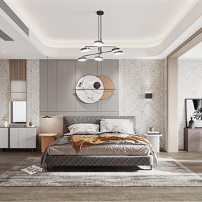 现代 卧室 主卧