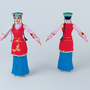 民族风 女人 少数民族服饰