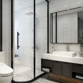 现代 卫生间 主次卧书房卫生间