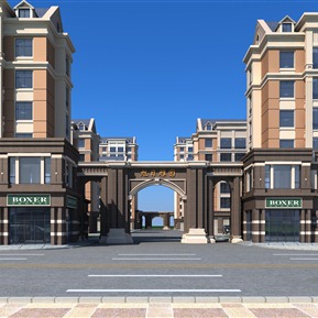 欧式 门头 大门