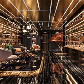 轻奢 休闲区 西餐厅休息区