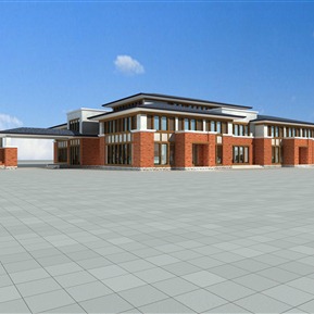 现代 住宅区 学校老年公寓