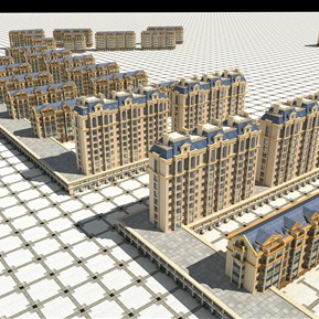 欧式 住宅区 商业住宅楼