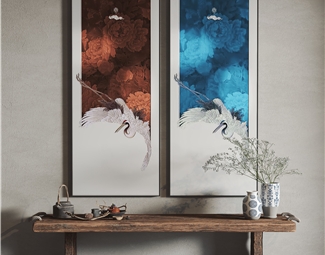 新中式不规则挂画