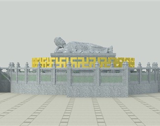 中式 佛像 卧佛