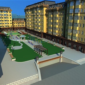 欧式 住宅区 住宅景观