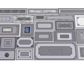 新中式 铺装小品