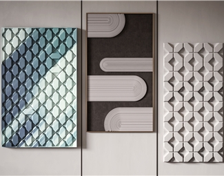 现代 墙饰 立体墙饰