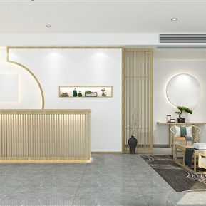 新中式 大厅 民宿酒店大厅