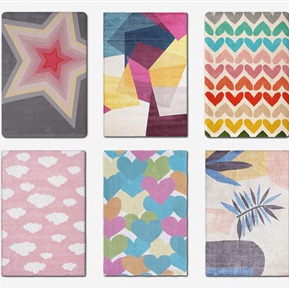 现代 方形地毯 儿童地毯