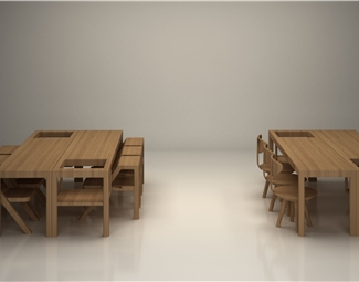 现代桌椅组合
