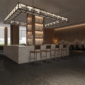 现代 餐厅 自助餐厅