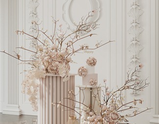 现代 美陈 花艺