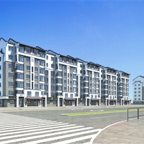 新中式 住宅区 徽派住宅