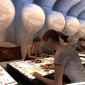 现代 多人 中西餐厅