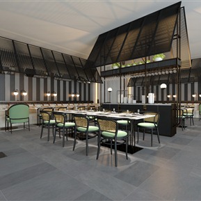 现代 餐厅 自助餐厅