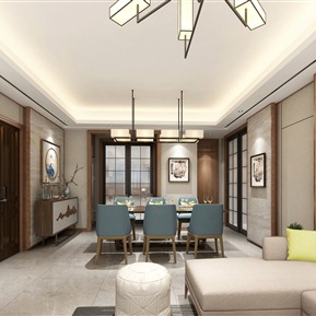 新中式 餐厅 客餐厅