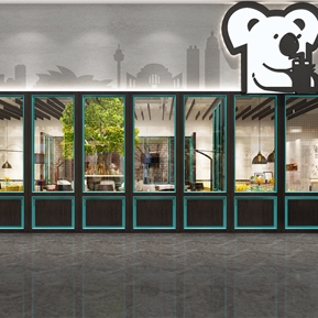 现代 门头 店铺门头