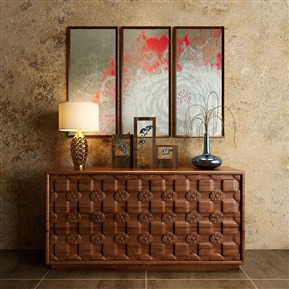 新中式 玄关柜 边柜