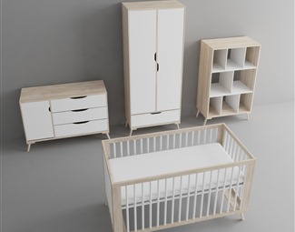 北欧 衣柜 儿童家具
