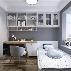 现代 卧室 儿童房