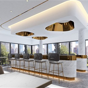 轻奢 水吧 西餐厅吧台