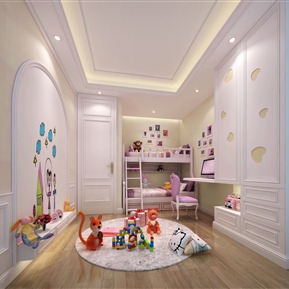 简欧 儿童房 女孩房