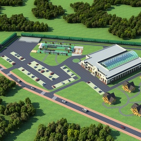 简欧 酒店建筑 婚礼酒店