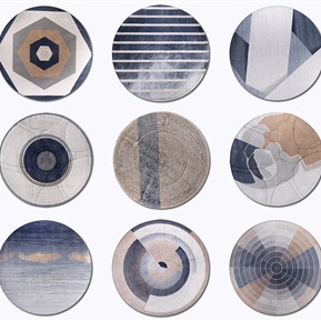 现代 圆形地毯 圆毯