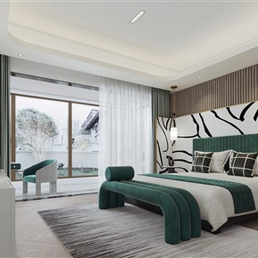 现代 卧室